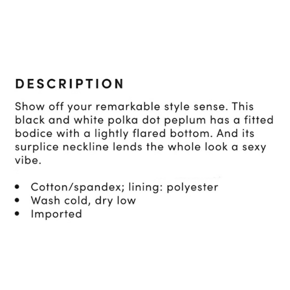 Torrid polka dot peplum top 2X - Picture 5 of 7